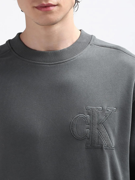 Світшот чоловічий Calvin Klein Jeans J30J325634-PSL XL Сірий (8720639109838) - зображення 5