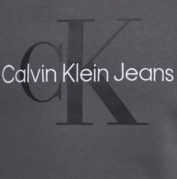 Bluza męska z kapturem kangurka Calvin Klein Jeans J30J320805-PSL L Szara (8720639168286) - obraz 5