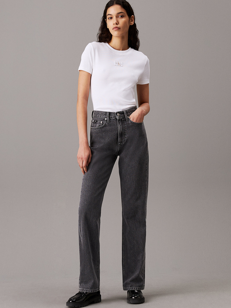 Джинси Regular Fit жіночі Calvin Klein Jeans J20J223657-1BZ 32/32 Сірі (8720639084364) - зображення 3