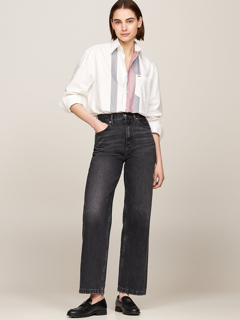 Jeansy rurki damskie Tommy Hilfiger WW0WW42206-1BY W31L32 Czarne (8720636786179) - obraz 3