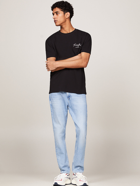 Koszulka męska bawełniana długa Tommy Hilfiger DM0DM18518-BDS M Czarna (8720636556758) - obraz 3