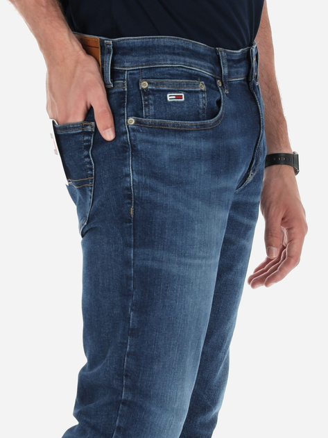 Jeansy slim fit męskie Tommy Hilfiger DM0DM19307-1BK 31/32 Granatowe (8720636563015) - obraz 4