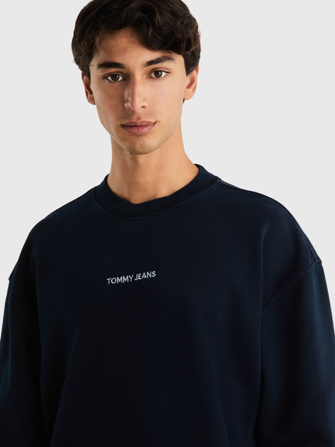 Bluza bez kaptura męska Tommy Hilfiger DM0DM19231-C1G S Granatowa (8720636585598) - obraz 5