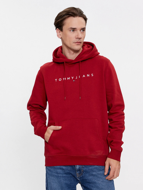 Худі чоловіче Tommy Jeans DM0DM17985-XNL L Червоне (8720637071786) - зображення 1