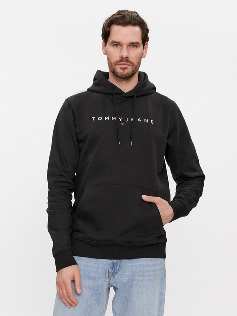 Худі чоловіче Tommy Jeans DM0DM17985-BDS L Чорне (8720646061969) - зображення 1