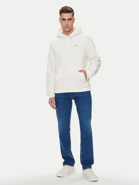 Bluza męska z kapturem kangurka Tommy Hilfiger DM0DM20497-YBH S Biała (8720637090138) - obraz 3