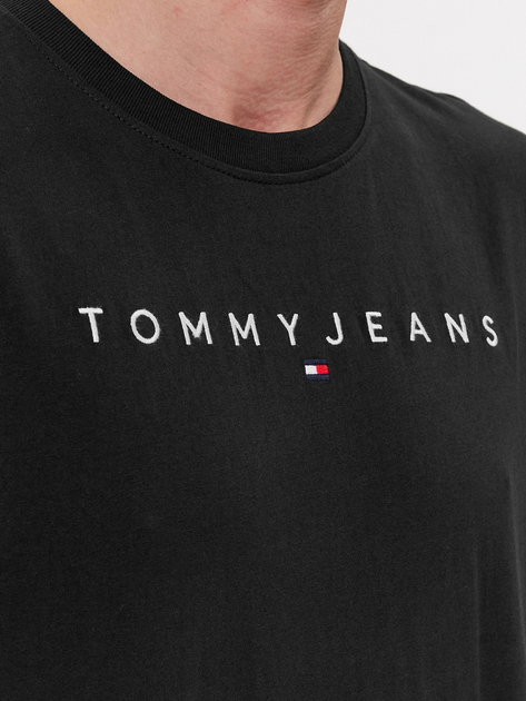 Koszulka męska bawełniana długa Tommy Jeans DM0DM17993-BDS 2XL Czarna (8720645991748) - obraz 3