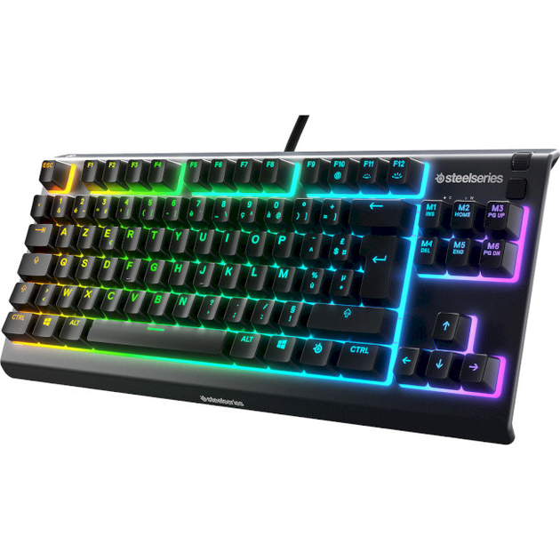 Клавіатура мембранна STEELSERIES Apex 3 TKL UA з RGВ-підсвічуванням Чорний (64831) - зображення 1