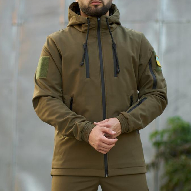 Чоловіча куртка "Reef" SoftShell на мікрофлісі до -10 ° C койот розмір 2XL - зображення 2