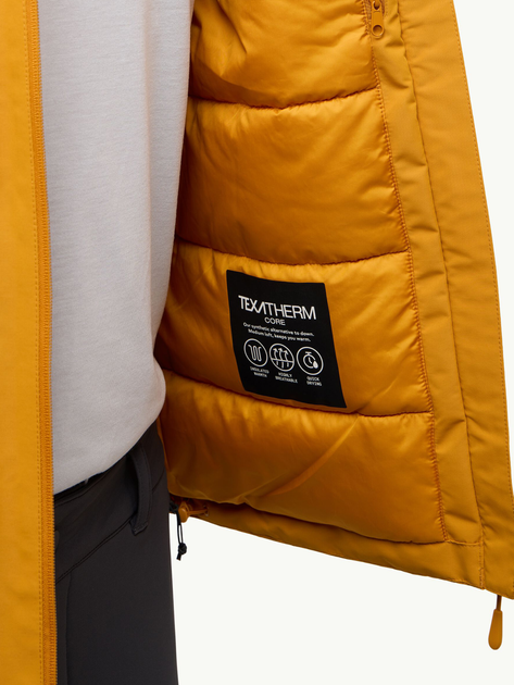 Kurtka zimowa męska sportowa Jack Wolfskin Jasper Ins Jkt M A61872_M0043 S Pomarańczowa (4064886335980) - obraz 7