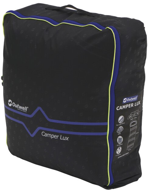 Śpiwór Outwell Camper Lux 235 x 90 cm Left Blue (5709388136664) - obraz 8