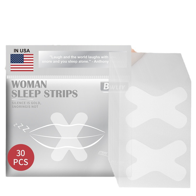 Смужки антихрап ротова стрічка від хропіння Woman Sleep Strips 30 шт - изображение 2