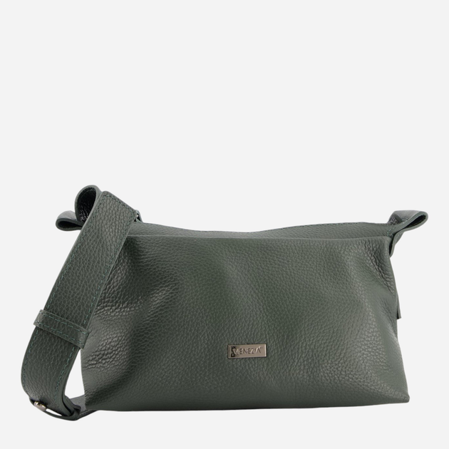 Torebka crossbody damska ze skóry naturalnej VENEZIA D001LEGRTOR267 Zielona (5906140577318) - obraz 1