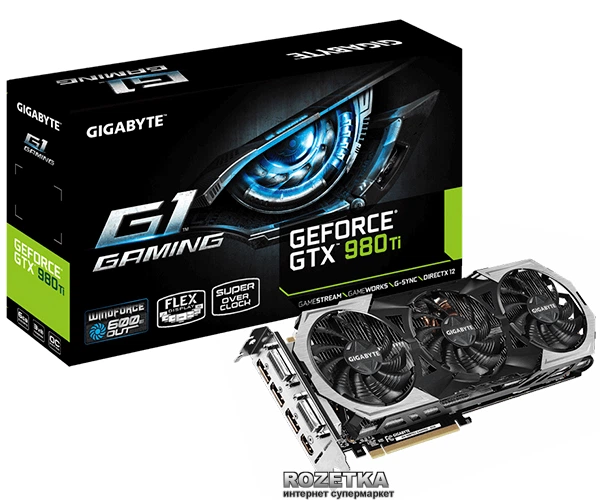 Видеокарта Gigabyte PCI-Ex GeForce GTX 980 Ti 6144MB GDDR5 (384bit