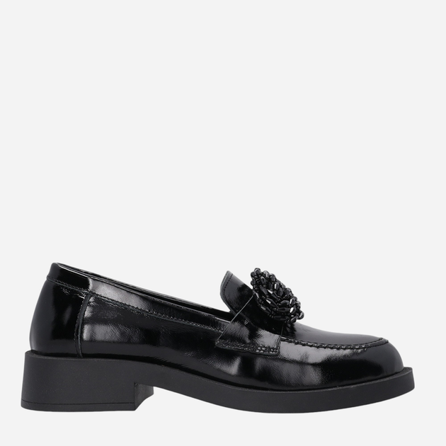 Loafersy damskie lakierowane VENEZIA B010PABLOBM046 38 24.5 cm Czarne (5906140526453) - obraz 1