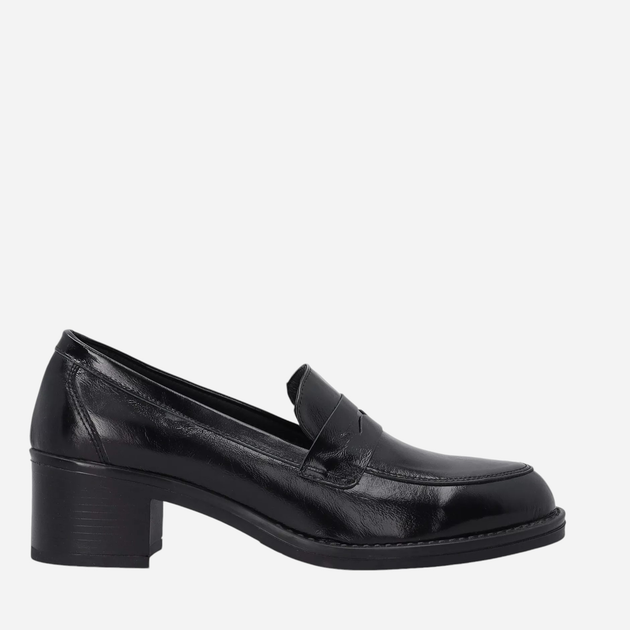 Loafersy damskie lakierowane VENEZIA A028PABLOBM028 37 24 cm Czarne (5906140598023) - obraz 1