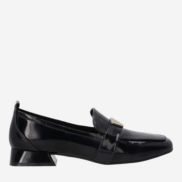 Loafersy damskie lakierowane VENEZIA H004PABLOBM015 39 25 cm Czarne (5906140350485) - obraz 1