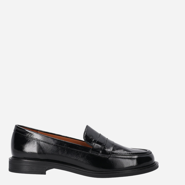 Loafersy damskie lakierowane VENEZIA R022PABLOBM047 39 25 cm Czarne (5906140531891) - obraz 1