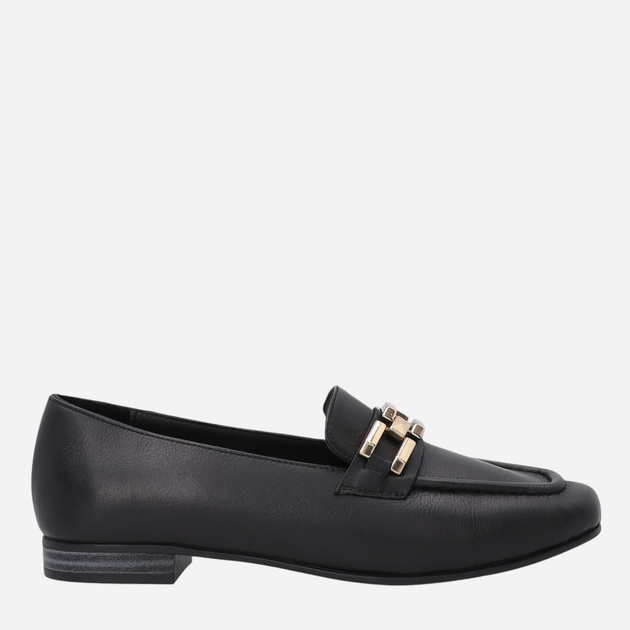 Loafersy damskie skórzane VENEZIA A014LEBLOBM028 41 26.5 cm Czarne (5906140520260) - obraz 1