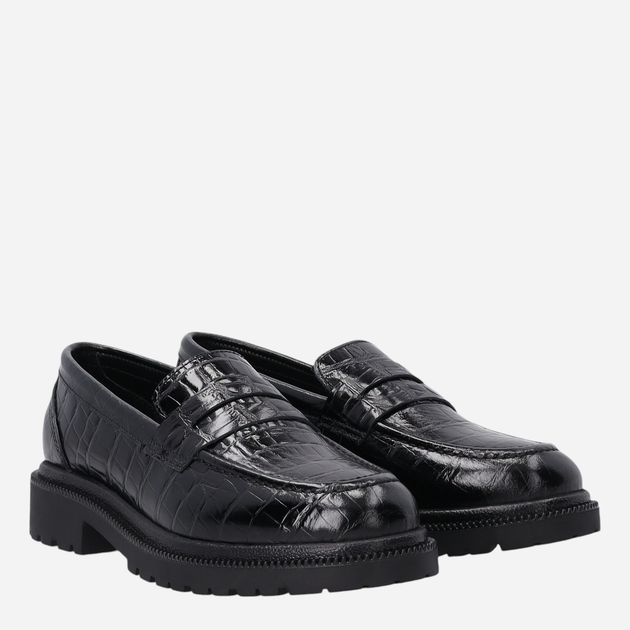 Loafersy damskie skórzane VENEZIA L046CRBLOBM034 40 26 cm Czarne (5906140534953) - obraz 2