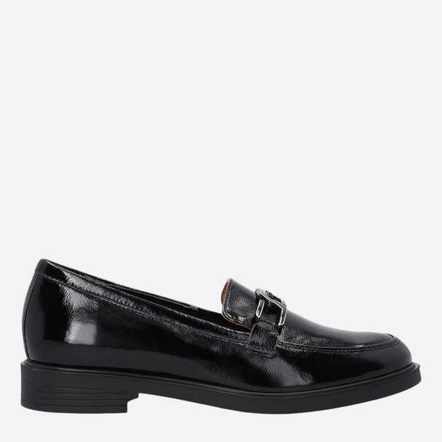 Loafersy damskie lakierowane VENEZIA E011PABLOBM061 37 24 cm Czarne (5906140555866) - obraz 1