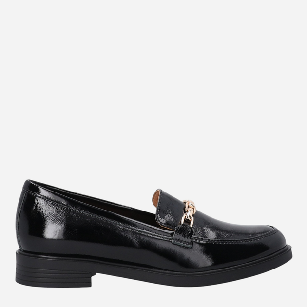 Loafersy damskie lakierowane VENEZIA E010PABLOBM061 40 26 cm Czarne (5906140555835) - obraz 1