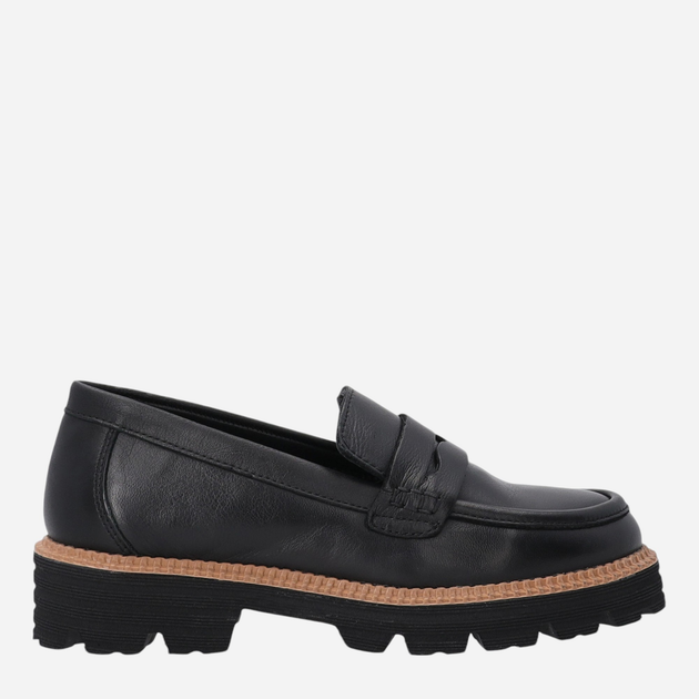 Loafersy damskie skórzane VENEZIA E013LEBLOBM041 40 26 cm Czarne (5906140542590) - obraz 1