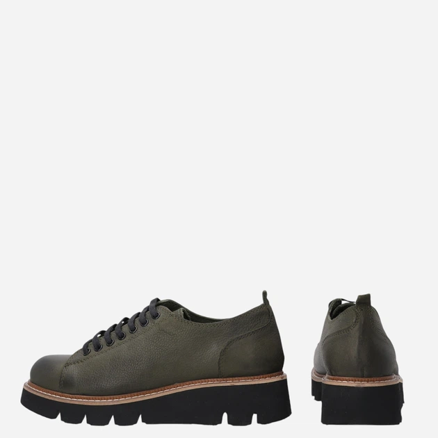 Półbuty damskie skórzane VENEZIA E008NUKHOBL041 40 26 cm Ciemnozielone (5906140521564) - obraz 4