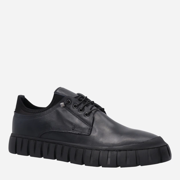 Buty derby męskie skórzane VENEZIA D003LENAMSP081 41 28 cm Granatowe (5906140527016) - obraz 3