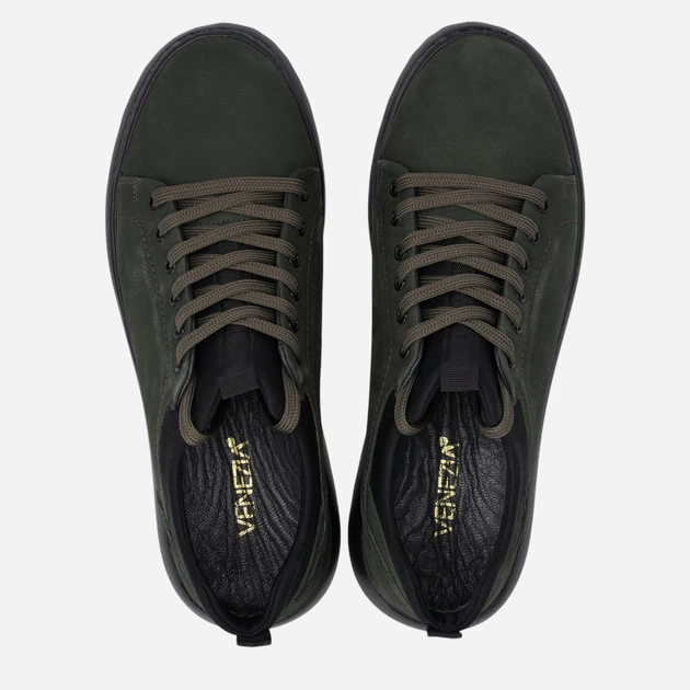 Чоловічі туфлі VENEZIA Y013NUGRMSP044 43 29.2 см Темно-зелені (5906140505052) - зображення 5