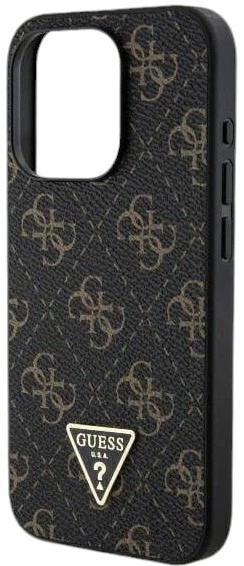 Etui Guess Hardcase New 4G Triangle do Apple iPhone 16 Pro Max Black (GUHCP16XPG4GPK) - obraz 5