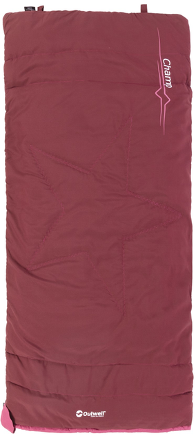 Śpiwór Outwell Champ Kids 150 x 70 cm Red (5709388113238) - obraz 3