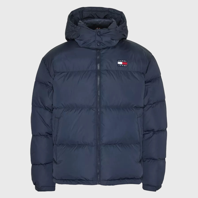 Kurtka zimowa męska pikowana Tommy Jeans DM0DM15445-C87 XL Granatowa (8720641135795) - obraz 7