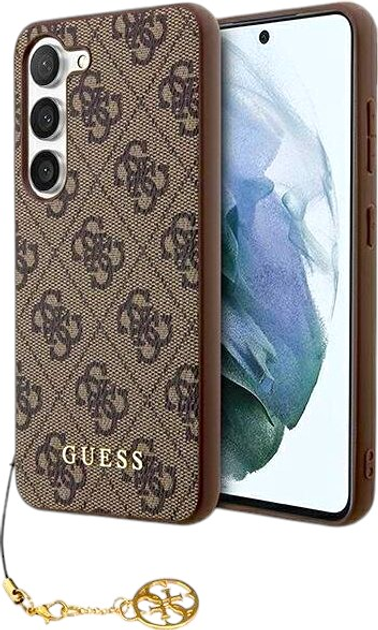 Панель Guess Hardcase 4G Charms Collection для Samsung Galaxy A55 A556 Brown (GUHCSA55GF4GBR) - зображення 2