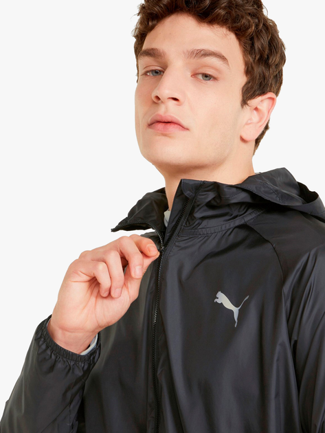 Спортивна вітровка чоловіча Puma Favorite Woven Jacket 52168401 2XL Чорна (4064535576825) - зображення 4