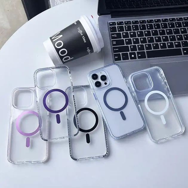 Чохол iPhone 16 Pro Max Shield with MagSafe gray - Фото 9 Чохол iPhone 16 Pro Max Shield with MagSafe gray - изображение 9