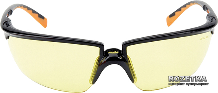 Защитные очки 3M Solus PC AS/AF Желтые (71505-00004M) - изображение 1