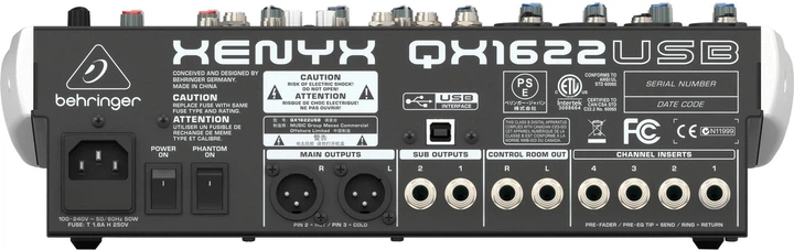 Behringer Xenyx QX1622USB – фото, отзывы, характеристики в