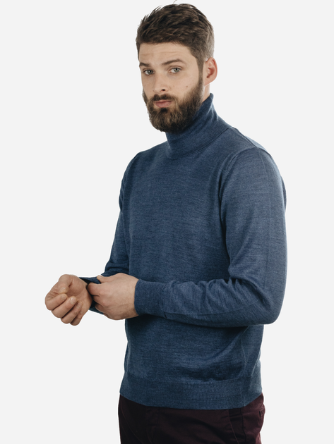 Golf męski ciepły Vela Blu V22938-570 L Granatowy (2000381044059) - obraz 3