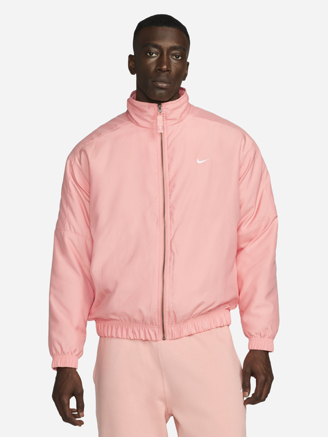 Kurtka wiatrówka męska sportowa Nike Lab Satin Bomber Jacket DN1266-697 M Różowa (195868840025) - obraz 1