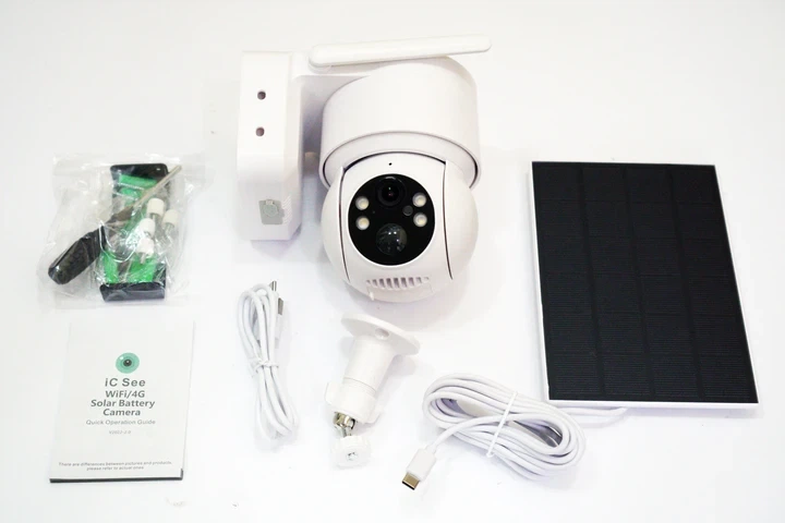 Камера відеоспостереження вулична PTZ WiFi TQ2 (ICSEE) з сонячною панеллю автономна камера наблюдения - Фото 7 Камера відеоспостереження вулична PTZ WiFi TQ2 (ICSEE) з сонячною панеллю автономна камера наблюдения - зображення 7