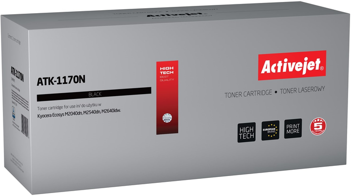 Toner Activejet do Kyocera TK-1170 Black (5901443108931) - obraz 1