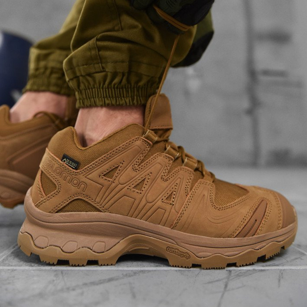 Кросівки Salomon XA Forces GTX із мембраною Gore-Tex койот розмір 40 - зображення 1