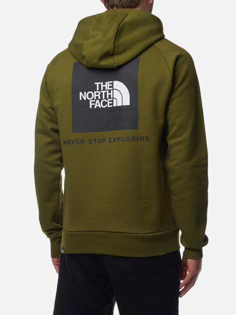 Худі чоловіче The North Face Raglan Redbox NF0A2ZWUPIB M Оливкове (196575387483) - зображення 2