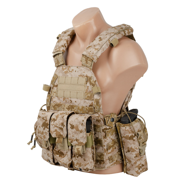 Плитоноска Emerson LBT6094A Plate Carrier с подсумками Пиксель - изображение 2