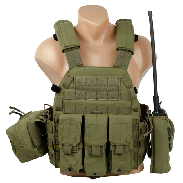 Плитоноска Emerson LBT6094A Plate Carrier с подсумками Оливковый - изображение 1