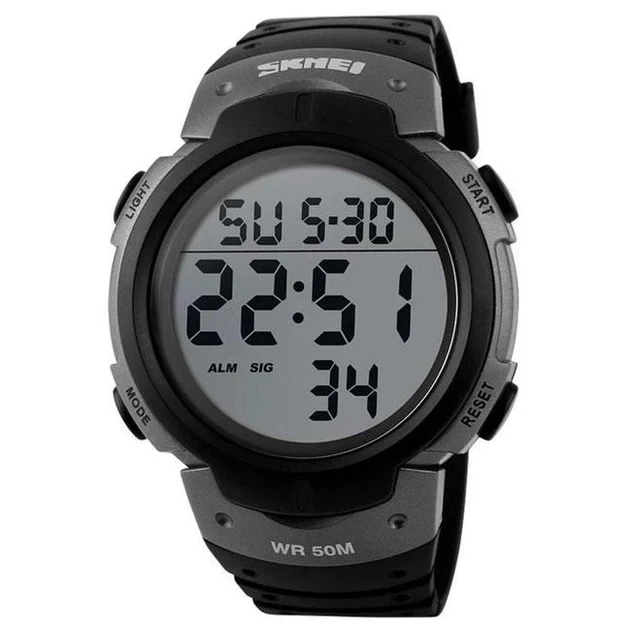 Наручные мужские часы Skmei 1068TN с подсветкой 5 АТМ Titanium (7_01113) - Фото 2 Наручные мужские часы Skmei 1068TN с подсветкой 5 АТМ Titanium (7_01113) - изображение 2