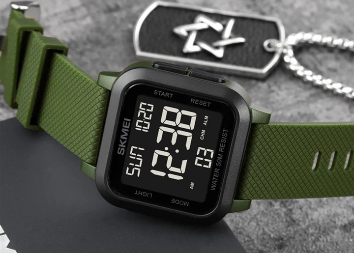 Наручний чоловічий годинник Skmei 1894AGBK Army Green/Black (7_01117) - зображення 4