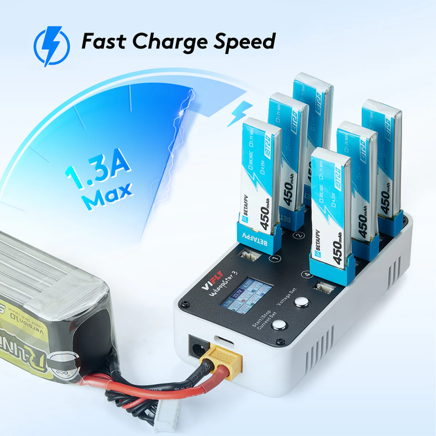 Зарядное устройство ViFly Whoopstor V3 - Белый - Фото 3 Зарядное устройство ViFly Whoopstor V3 - Белый - изображение 3