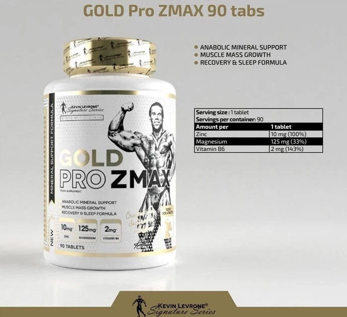 Стимулятор тестостерону Kevin Levrone Gold Pro ZMAX 90tab бустер тестостерону - зображення 3